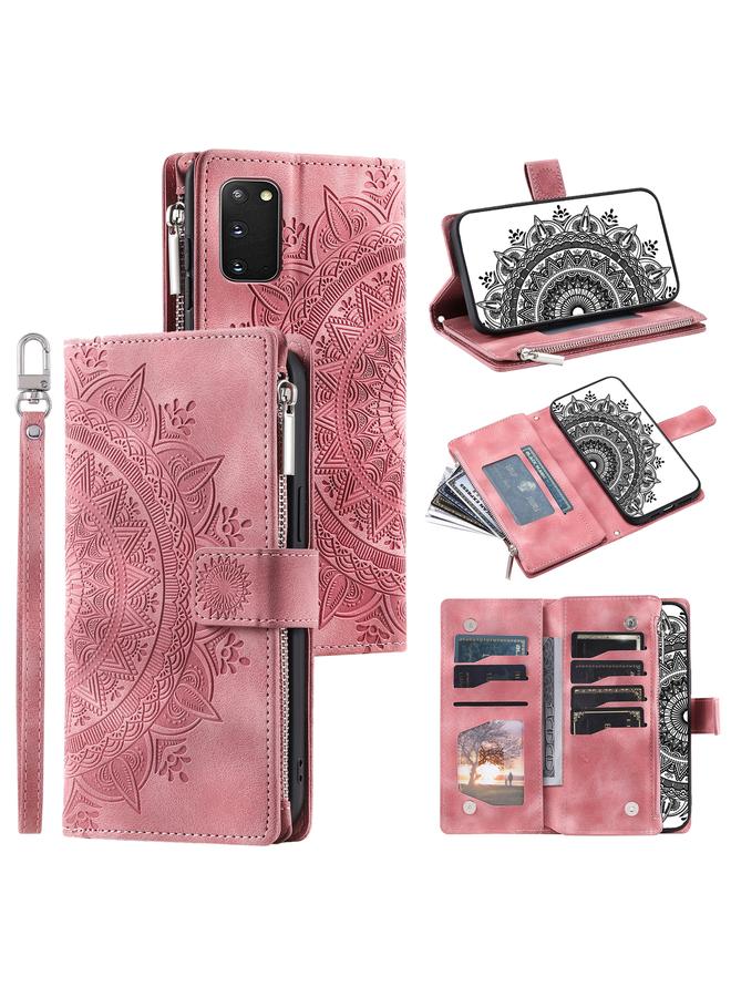 S-TOP Case For Samsung Galaxy S20 Multi-Card Totem Zipper Leather Phone Case - Image 1