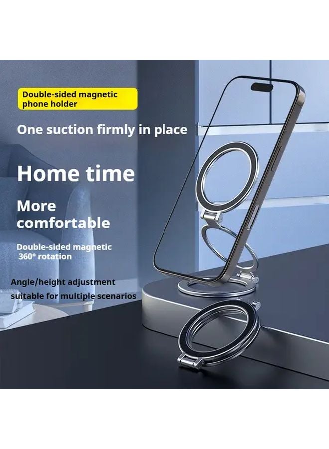 Black Magnetic Phone Grip For MagSafe 360 Rotation Strong Magnet Phone Holder Car Kickstand Wireless Charging Compatible iPhone Samsung Galaxy - Image 2