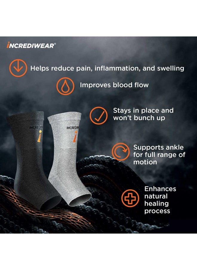 INCREDIWEAR Incrediwear Ankle Sleeve - Ankle Brace for Joint Pain Relief, Sprained Ankle Support, Arthritis, Inflammation Relief, and Circulation, Ankle Support for Women and Men (Black, Large)  - Image 4