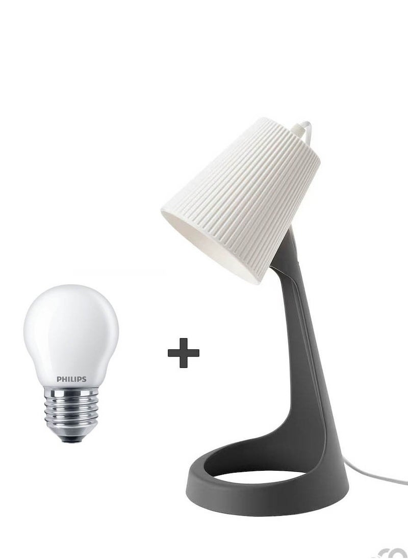 co arma - Gray table lamp 35 cm with 2 extra lights - Image 1