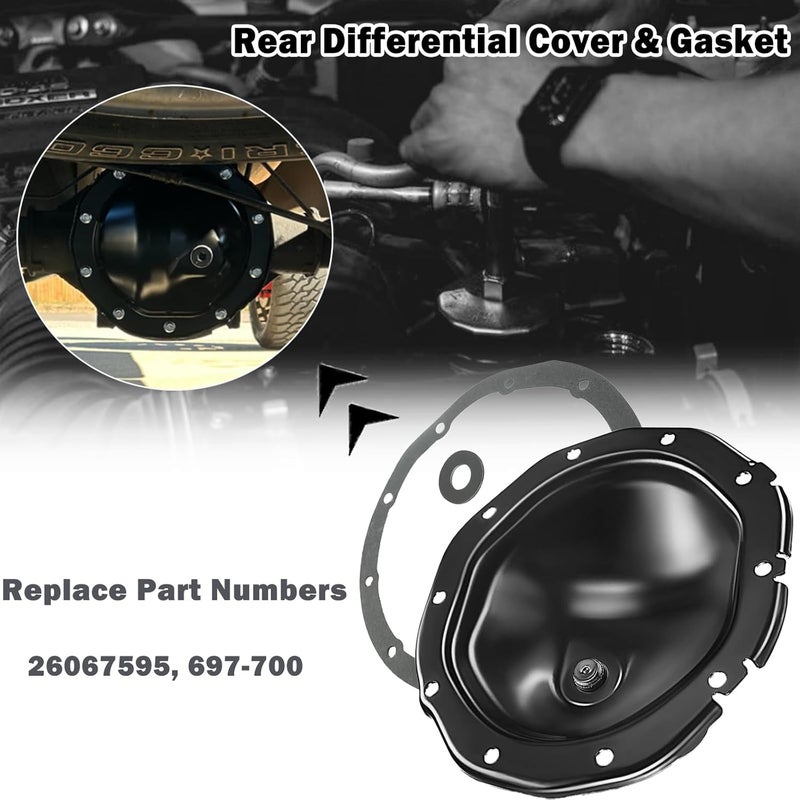 KOONDHEEND 697-706 Rear Differential Cover with Gasket & Magnet for Chevrolet and GMC Vehicles - Image 5
