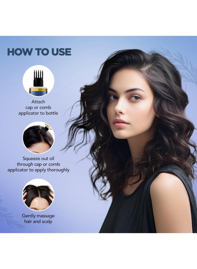 Botanic Hearth 100% Pure Rosemary Oil for Hair Growth | Controls Hair Fall, Promotes New Hair Growth | Hair Strengthening Treatment for Healthy Nourished Hair | 150 ml - Image 5