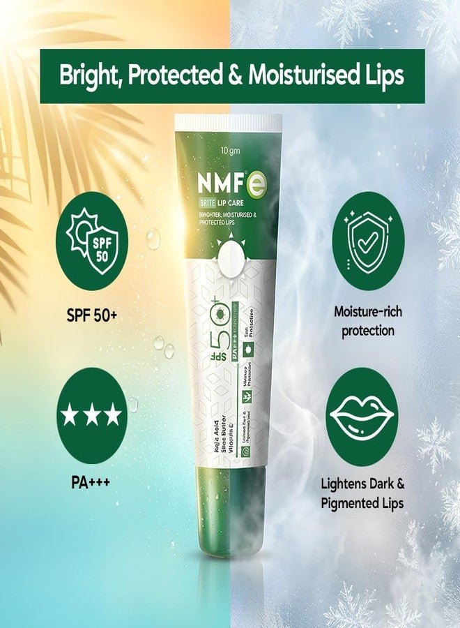 NMFe Lip Care Bundle - 10gm + 10gm | Moisturising & Brightening Lip Treatment | SPF 40+ & SPF 50 PA+++| Repairs Dry, Dark & Pigmented Lips | Dermatologically Tested - Image 4
