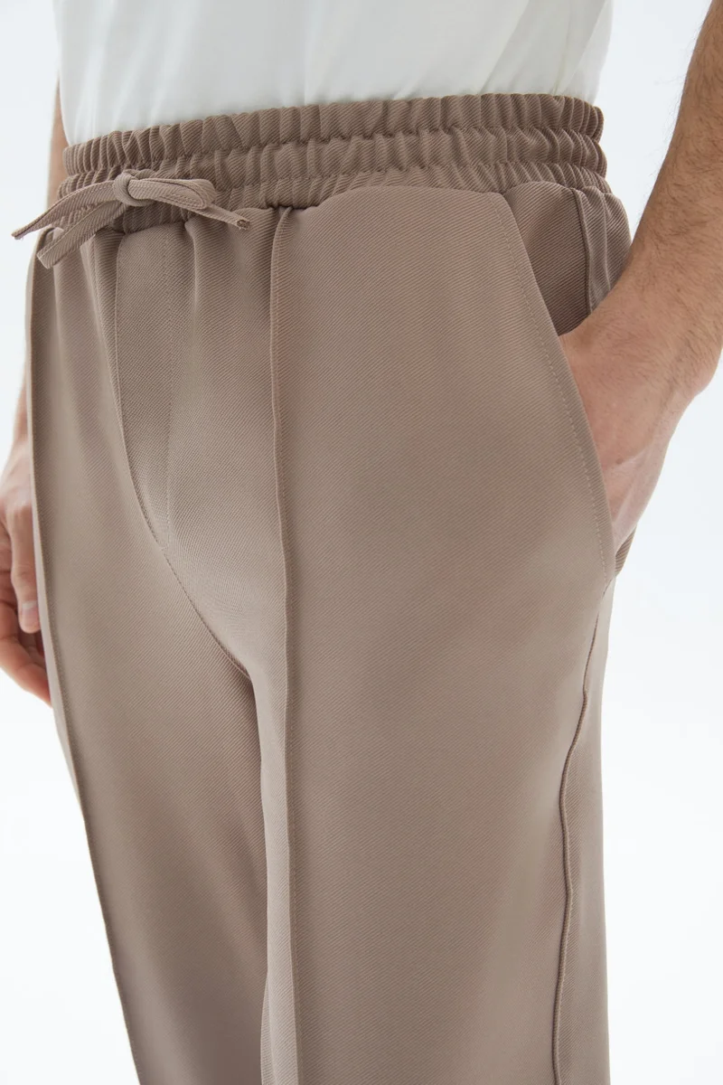Wecre8 Brown Plain Sweatpants By WECRE8
