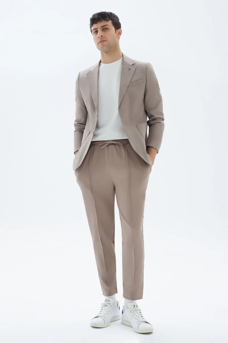 Wecre8 Brown Plain Sweatpants By WECRE8