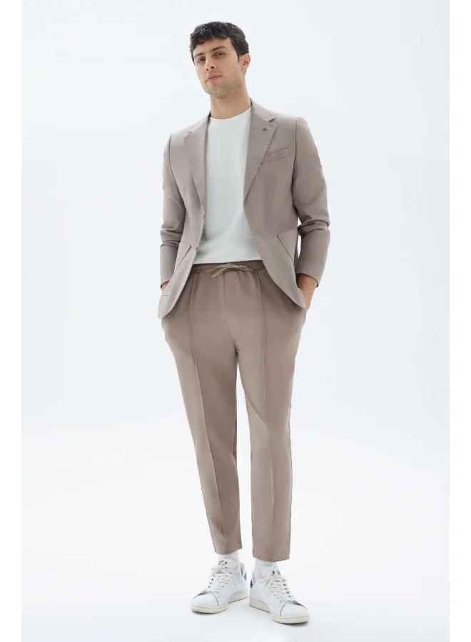 Wecre8 Brown Plain Sweatpants