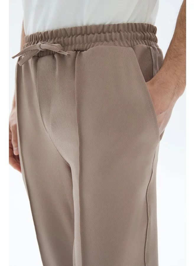 Wecre8 Brown Plain Sweatpants