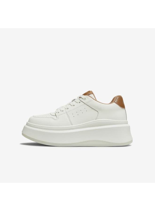 Tata Tata Sun Leyan Same Style Little White Whale Thick Sole Casual Sneakers Women Fleece Lined White/brown Am6 36 - Image 3