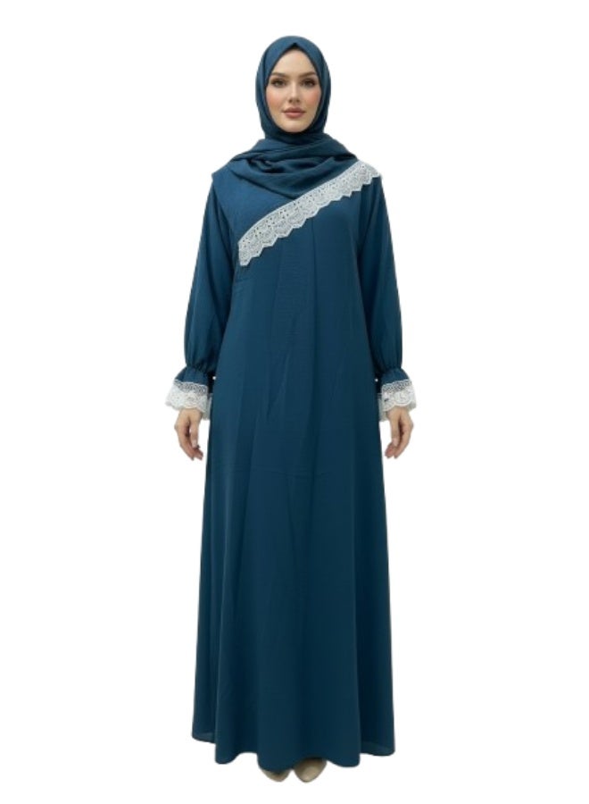 لامورا فستان صلاة إسلامي للنساء | عباءة، زي حجاب من قطعة واحدة، جلابية - Image 1