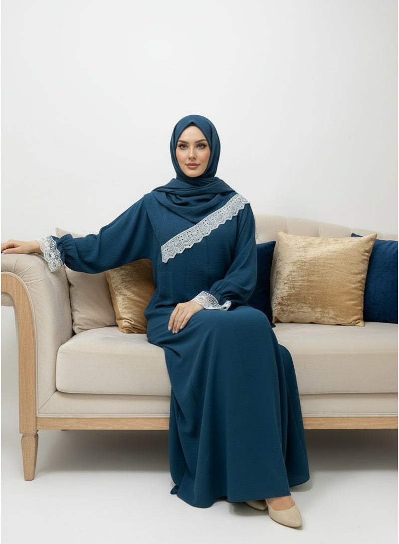 لامورا فستان صلاة إسلامي للنساء | عباءة، زي حجاب من قطعة واحدة، جلابية - Image 5