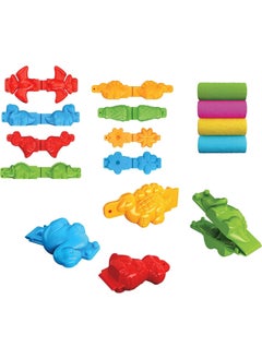 Apexma 3D Dinosaur Play Dough and Mold Set 200 Gr. - 3D Dinosaur Mold and Dough Set  - Image 2
