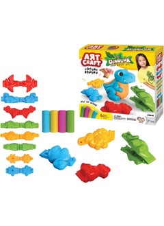 Apexma 3D Dinosaur Play Dough and Mold Set 200 Gr. - 3D Dinosaur Mold and Dough Set  - Image 3