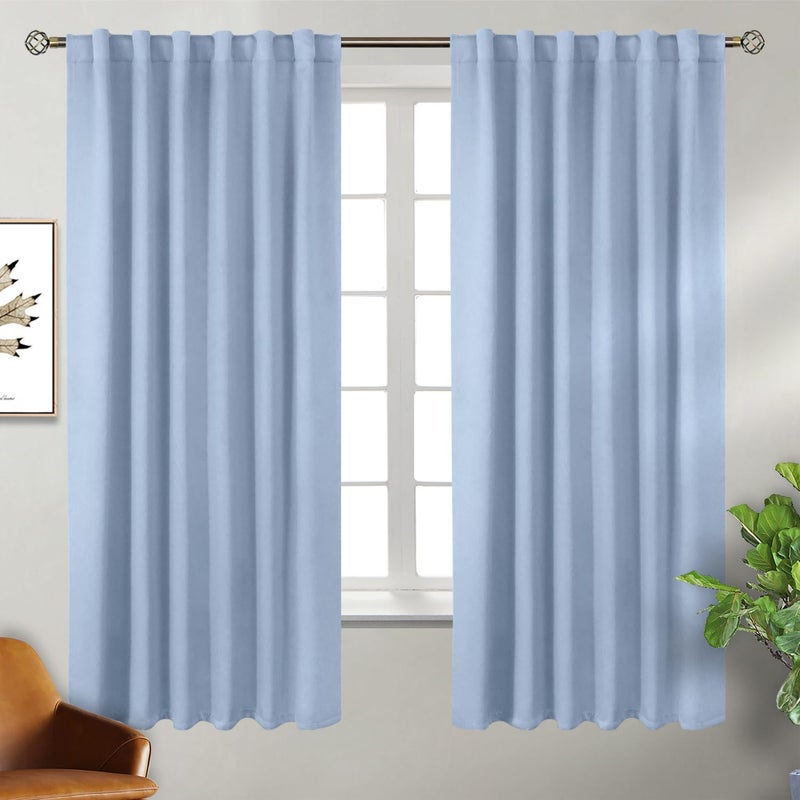 BGment الستائر جيب قضيب وتبادل الظهر لغرفة النوم - الغرفة المعزولة الحرارية الستائر الستائر لغرفة المعيش - Image 1