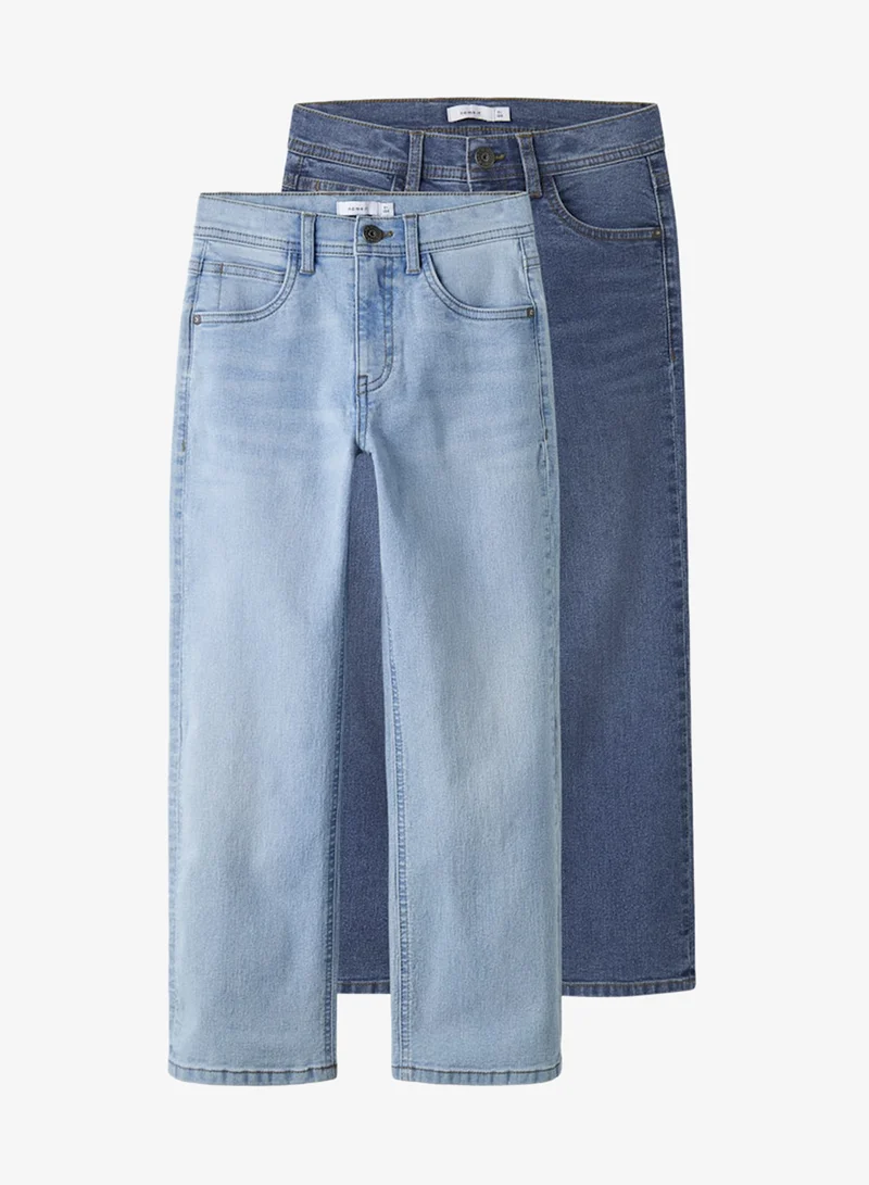 NAME IT Kids 2 Pack Of Straight Fit Jeans