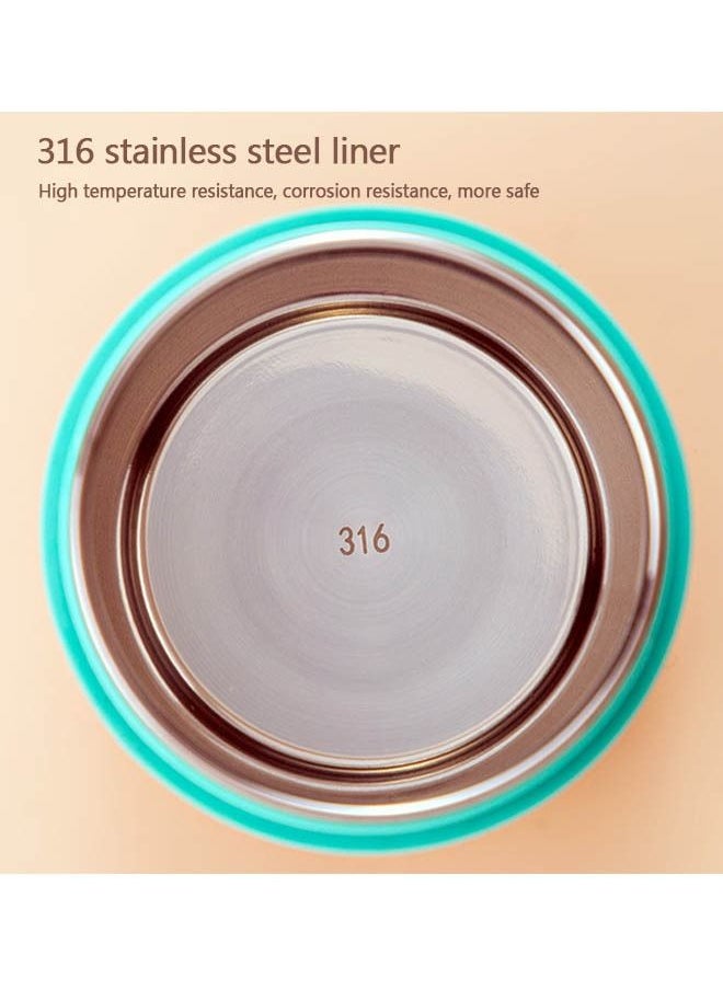 Arabest 710ml Stainless Steel Lunch Box with Spoon Food Heat Preservation Tank Heat Preservation Soup Heat Preservation Container Heat Preservation Lunch Box - Pink  - Image 2