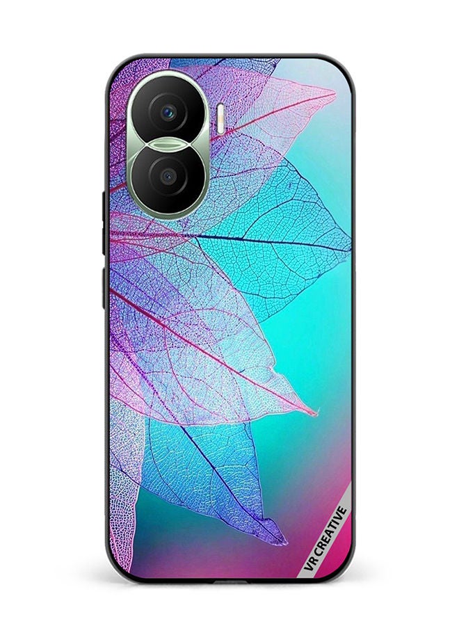 VR CREATIVE Protective Case Cover For Honor Play7T Pro Flower Design Multicolour - Image 1