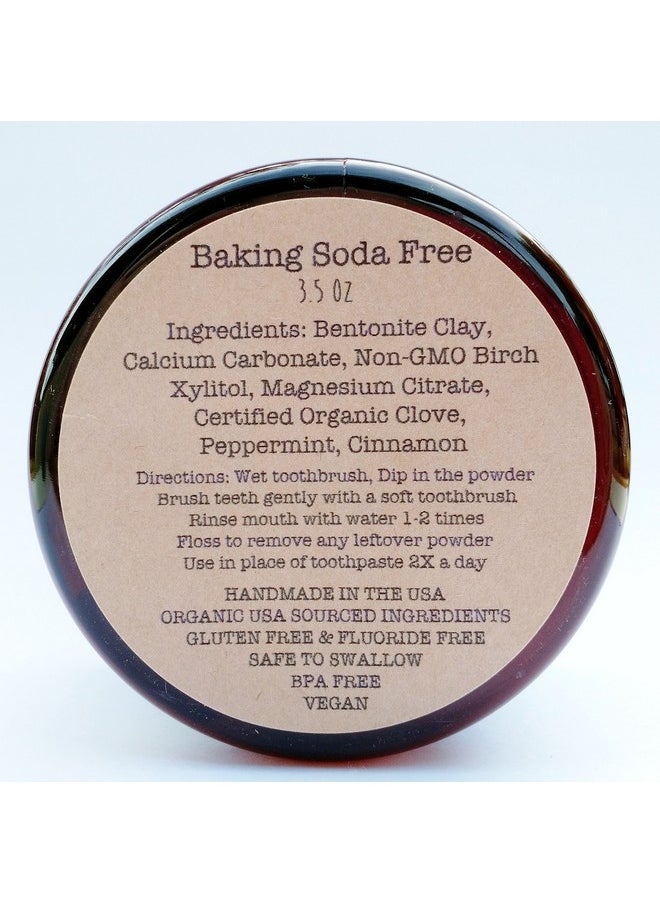 SIMPLY SOONEY Organic Vegan Fluoride Free Tooth Powder Baking Soda Free Cinnamon And Clove Flavor Value Size 6 Month Supply  - Image 3