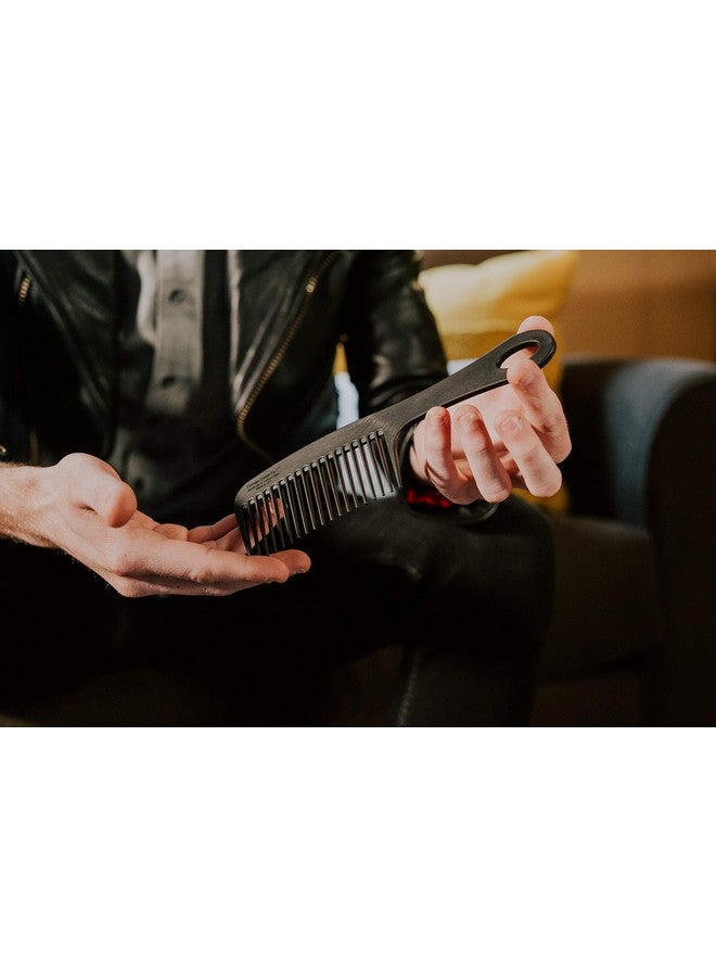 Chicago Comb Model 8 Carbon Fiber Made In Usa Antistatic Detangling & Shower Comb Adds Lift & Volume 8.5 Inches (21.5 Cm) Long - Image 4