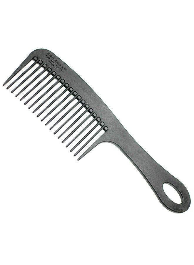 Chicago Comb Model 8 Carbon Fiber Made In Usa Antistatic Detangling & Shower Comb Adds Lift & Volume 8.5 Inches (21.5 Cm) Long - Image 1