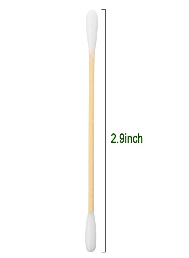 Demissle 120 Pack Cotton Swabs Travel Size, 10 Pcs Per Pack Individually Wrapped Cotton Swab Double Tipped Wooden Sticks for Ear Make up Hotel Toiletries Essentials Supplies - Image 2