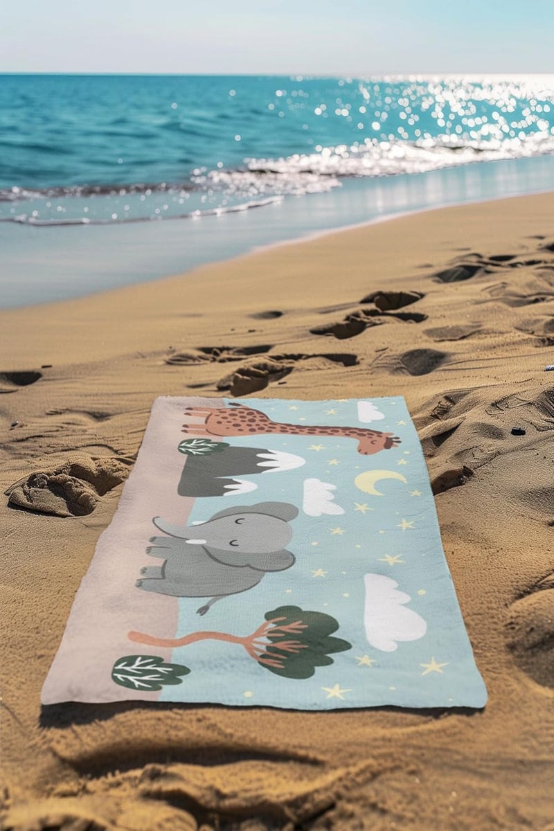 NEW COMERS منشفة استحمام للأطفال حديثي الولادة من NEW COMERS® 100% قطن موسلين 4 طبقات، ماصة بسرعة، مناشف ناعمة فاخرة للأطفال-الصغار-الرضع-الأطفال- 65X110 سم- TWL_02 - Image 4