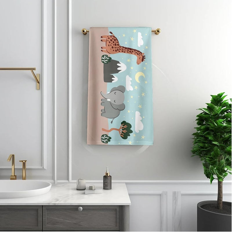 NEW COMERS منشفة استحمام للأطفال حديثي الولادة من NEW COMERS® 100% قطن موسلين 4 طبقات، ماصة بسرعة، مناشف ناعمة فاخرة للأطفال-الصغار-الرضع-الأطفال- 65X110 سم- TWL_02 - Image 1