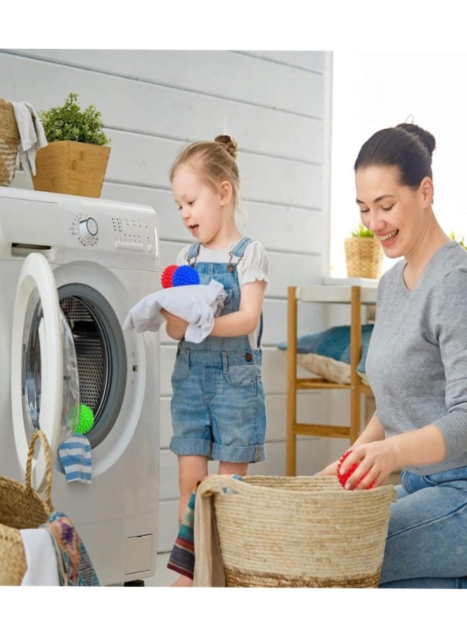 Generic - Laundry Dryer Balls, 4pcs Reusable Washing Balls Tumble Drying Ball Fabric Softener Alternative Soften and Fluff Laundry Wrinkle Release Clothes for Quick Drying - Image 1