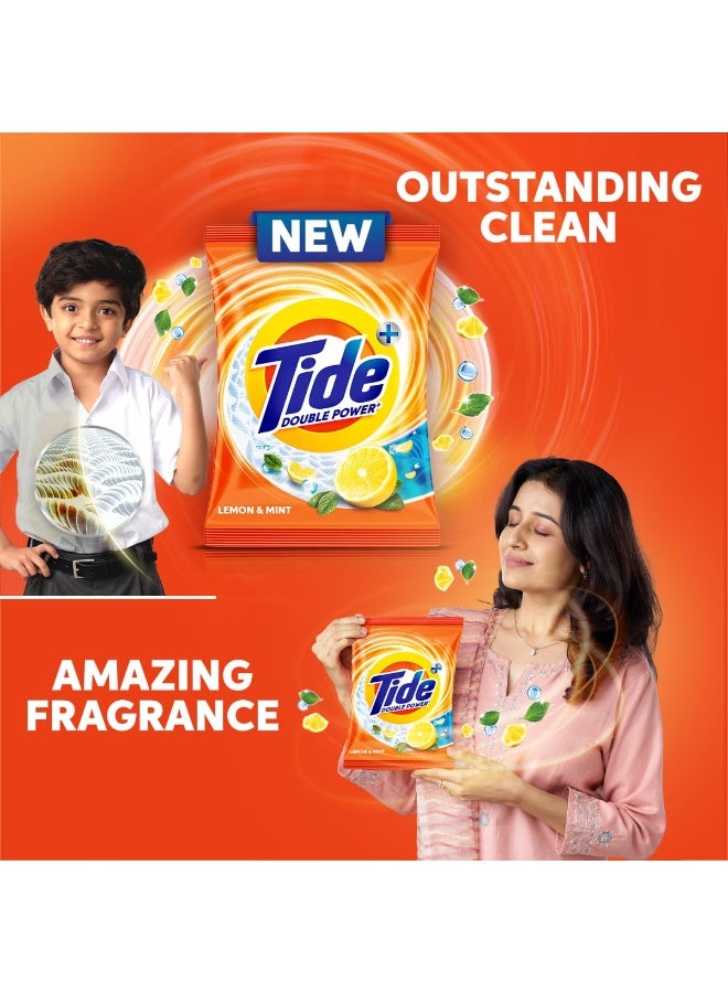 Tide Plus Detergent Washing Powder - 1kg | Lemon & Mint Fragrance | 2X Deep Clean Power | World's No. 1 Detergent Brand - Image 2