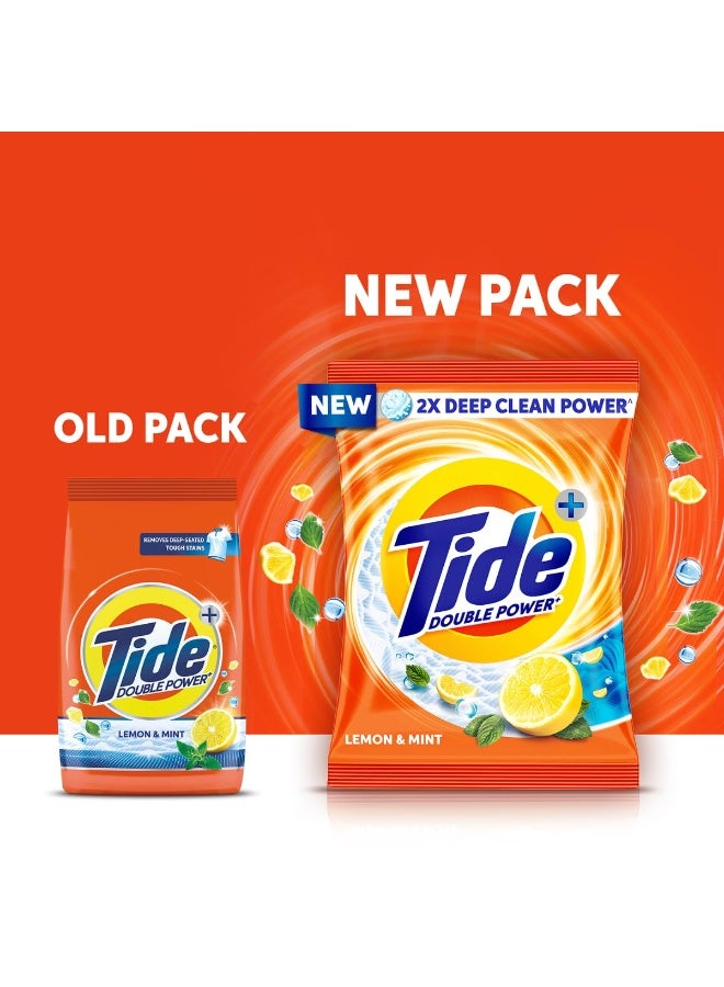Tide Plus Detergent Washing Powder - 1kg | Lemon & Mint Fragrance | 2X Deep Clean Power | World's No. 1 Detergent Brand - Image 3