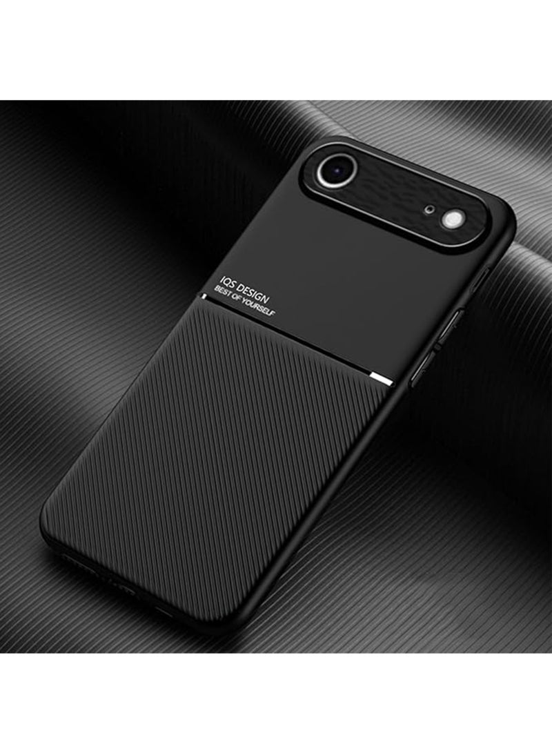 WRISTWISE Case Cover for iPhone 17 Air, Skin Texture is Non-Slip and Shockproof Phone Case, [Skin-Friendly PU Leather] [Ultra-Thin TPU] Cover for iPhone 17 Air Black - Image 1