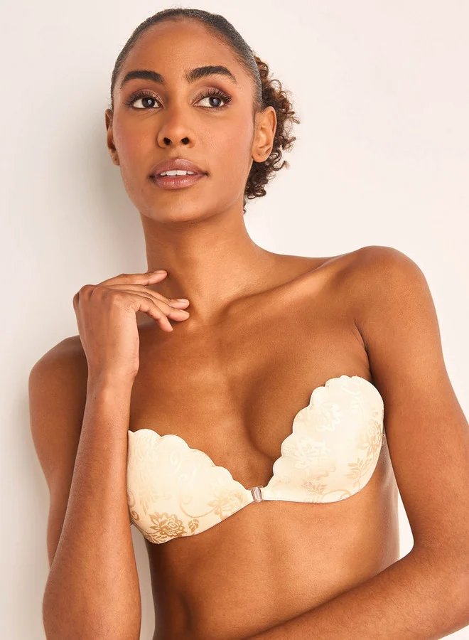 سبلاش فيڤ صدرية بدون حمالات بنقش زهري