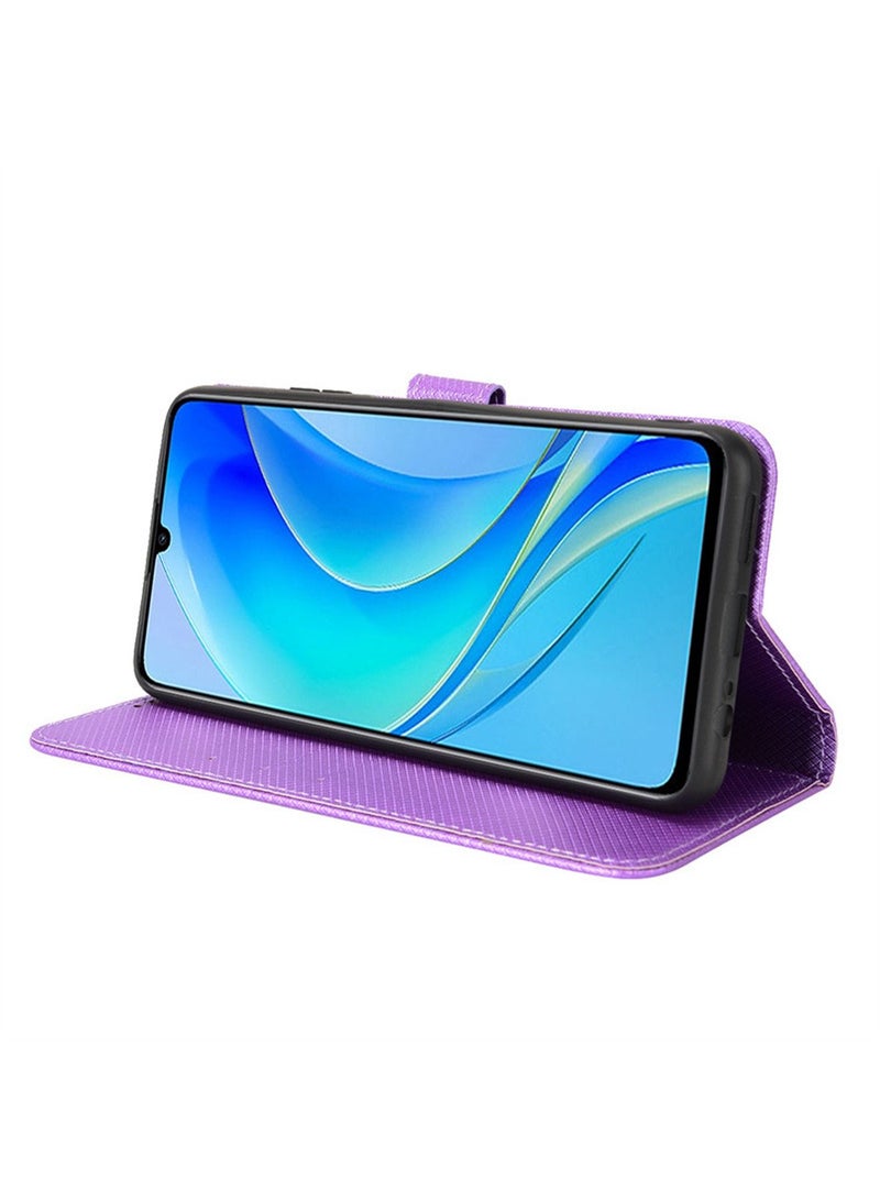 Nova Y70/Nova Y70 Plus/Nova Y71 4G Leather Stand Wallet Flip Case Cover magnetic Phone Shell Wallet Phone Anti-Fingerprint Anti-Scratch and Anti-Drop Protection Back Cover with Card Slots  - Image 3