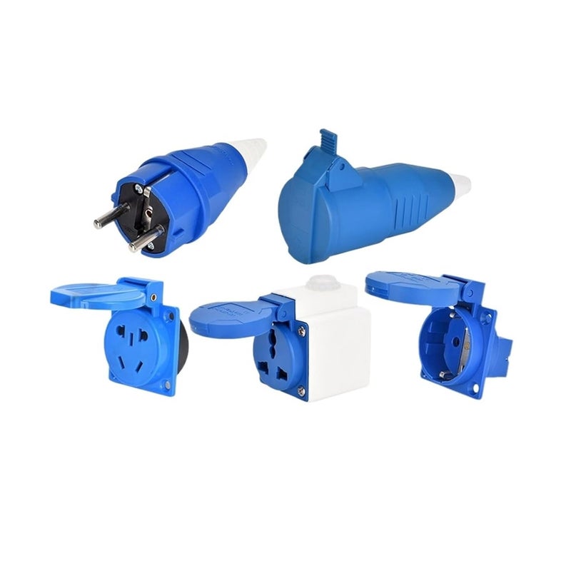 IP54 Waterproof Single Phase Air Conditioner Socket 2P 5P 10A 16A Size 10843 - Image 3