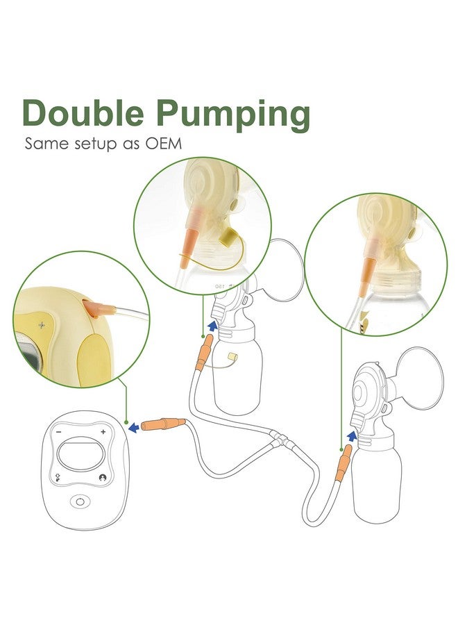 Maymom Tubing Set Compatible with Medela Freestyle Breastpump but NOT Freestyle Flex; Compatible with Medela Freestyle Pump; Also Suitable for Spectra S1 S2 Pumps to use Freestyle Flange Connectors - Image 2