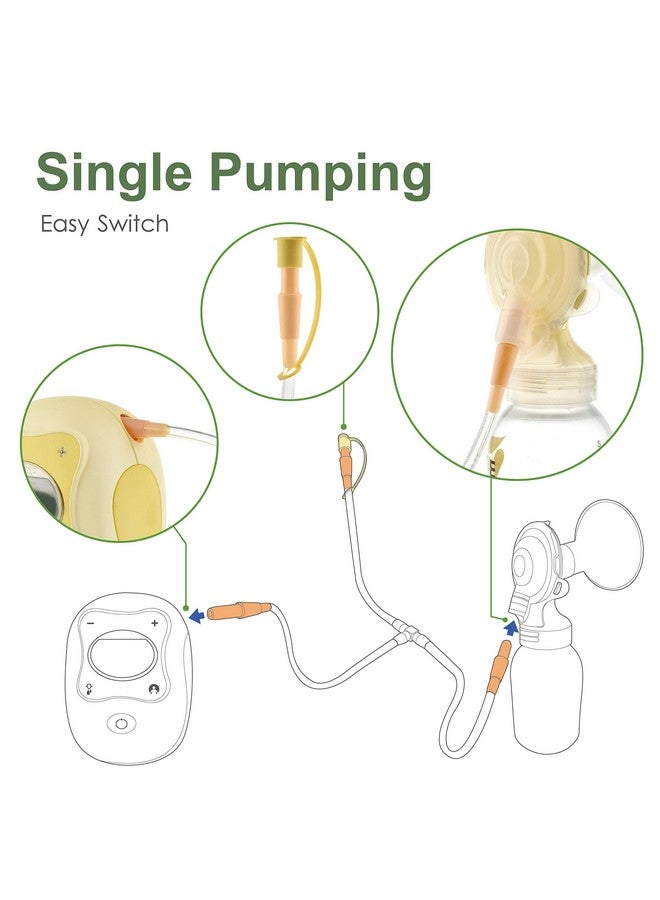 Maymom Tubing Set Compatible with Medela Freestyle Breastpump but NOT Freestyle Flex; Compatible with Medela Freestyle Pump; Also Suitable for Spectra S1 S2 Pumps to use Freestyle Flange Connectors - Image 3