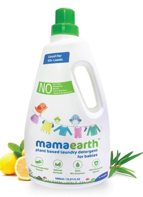 Plant Based Baby Laundry Liquid Detergent with Bio Enzymes and Neem Extracts 1L