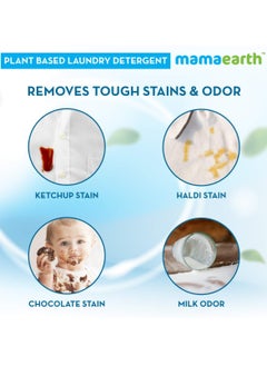 Mamaearth Plant Based Baby Laundry Liquid Detergent with Bio Enzymes and Neem Extracts 1L  - Image 5