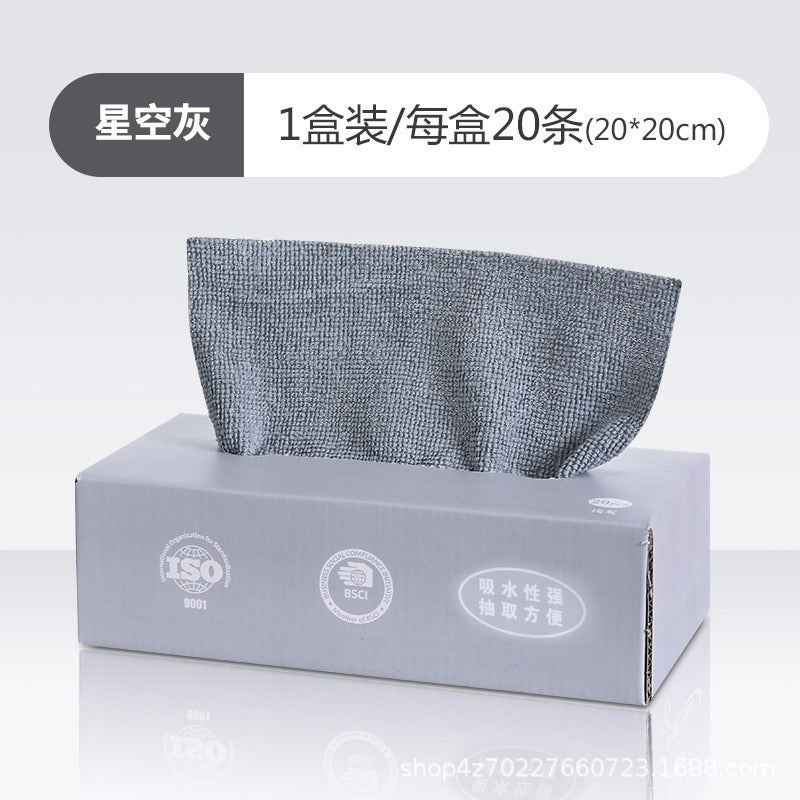 Factory Direct Sales Removable Rag Household Lazy Rag Boxed Rag Wet and Dry Sanitary Kitchen Cleaning Lake blue - Image 4