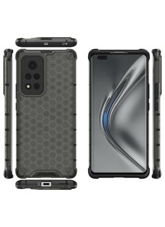 زبون جراب Honor View40 المقاوم للصدمات من مادة PC + TPU على شكل قرص العسل  - Image 1