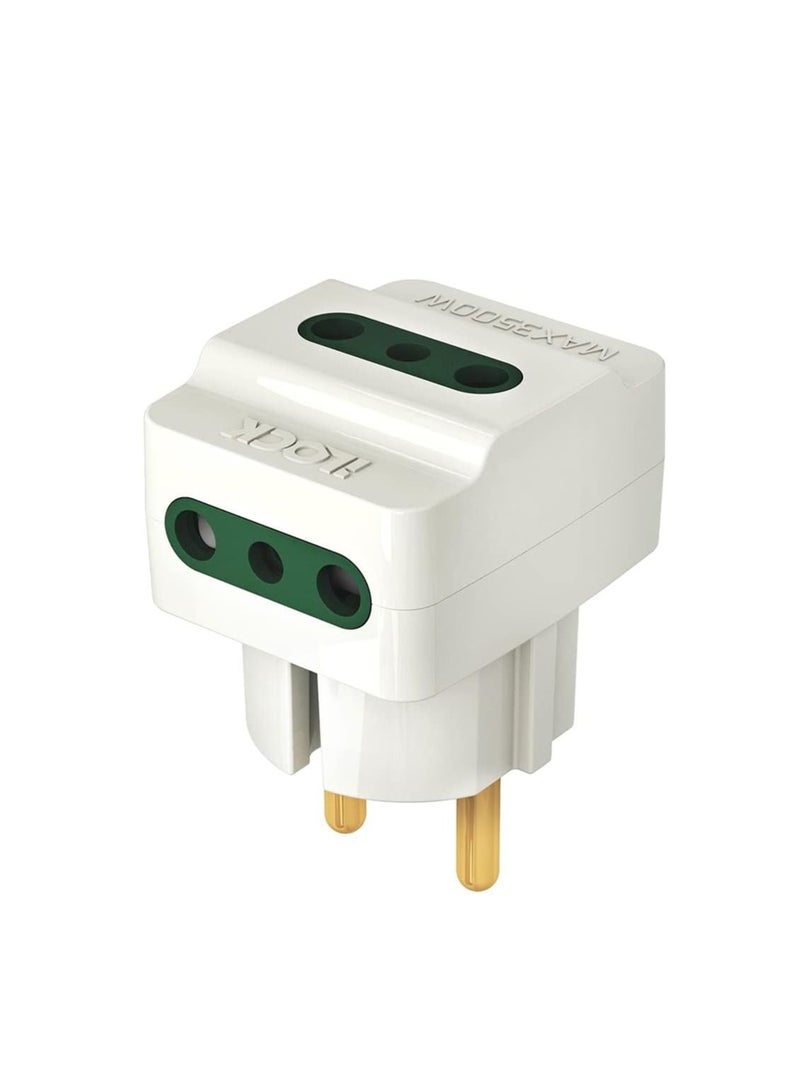 باور محول حائط 3 منافذ من اي لوك، 3500 وات - ابيض - Image 3