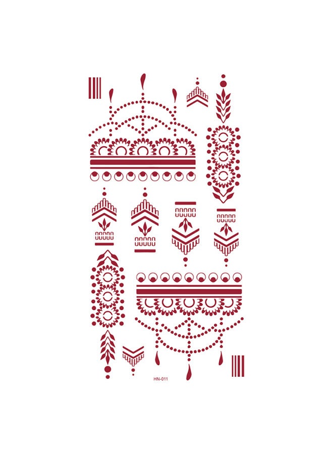 Mehendi Stickers Henna Mehendi stencil Tattoo Sticker for Hands Temporary Waterproof Mehndi Tattoo Body Art for Women & Girls - Image 1