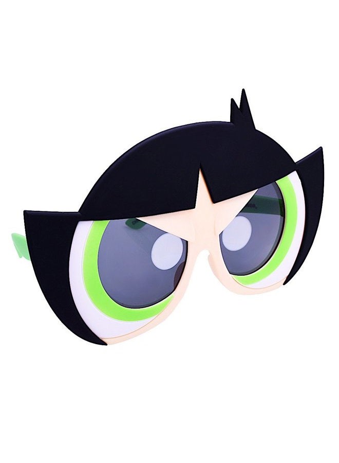 Sun-Staches Costume Sunglasses Power Puff Girls Buttercup Party Favors UV400 - Image 1