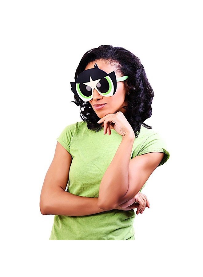 Sun-Staches Costume Sunglasses Power Puff Girls Buttercup Party Favors UV400 - Image 3
