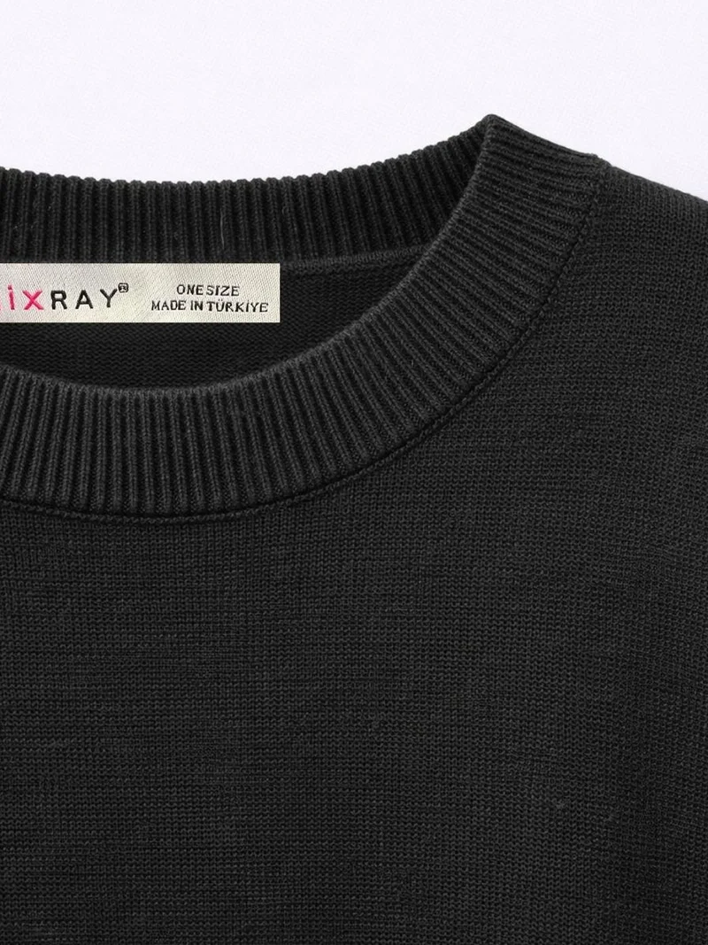 ميكسراي MIXRAY Oversized Ribbed Knit Sweater