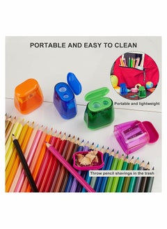 Excefore 4 Pcs Pencil Sharpener Manual Pencil Sharpeners Bulk  - Image 2