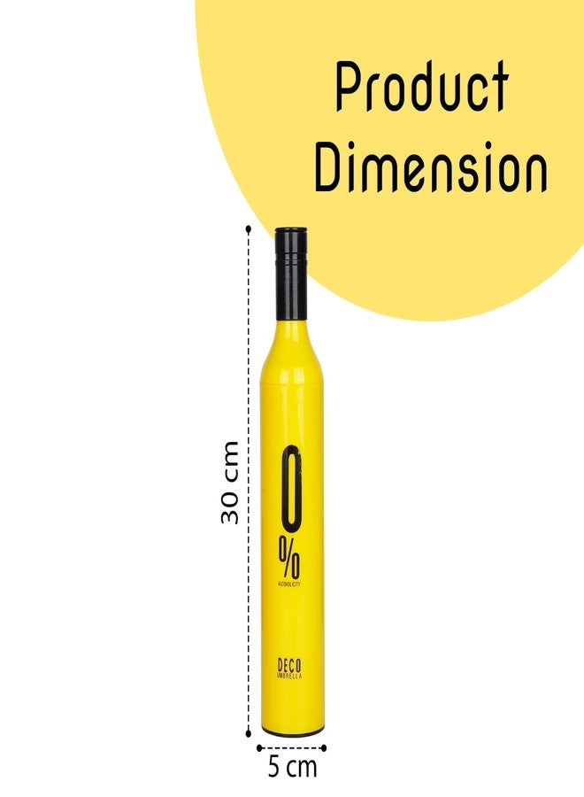 JETVEEK Mini Wine Bottle Umbrella Portable Folding UV Proof Compact Lightweight Travel Umbrellas for Women Men Kids (Pack of 1, Random Color) - Image 2