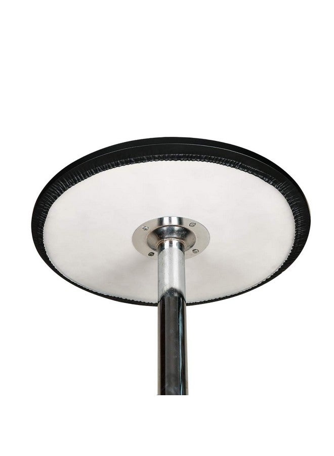 JISEN JISEN Cocktail Waterproof Round Table Topper Cap Polyester Fitted Stretchable Tablecloth Cover 48 Inch D-Black - Image 2