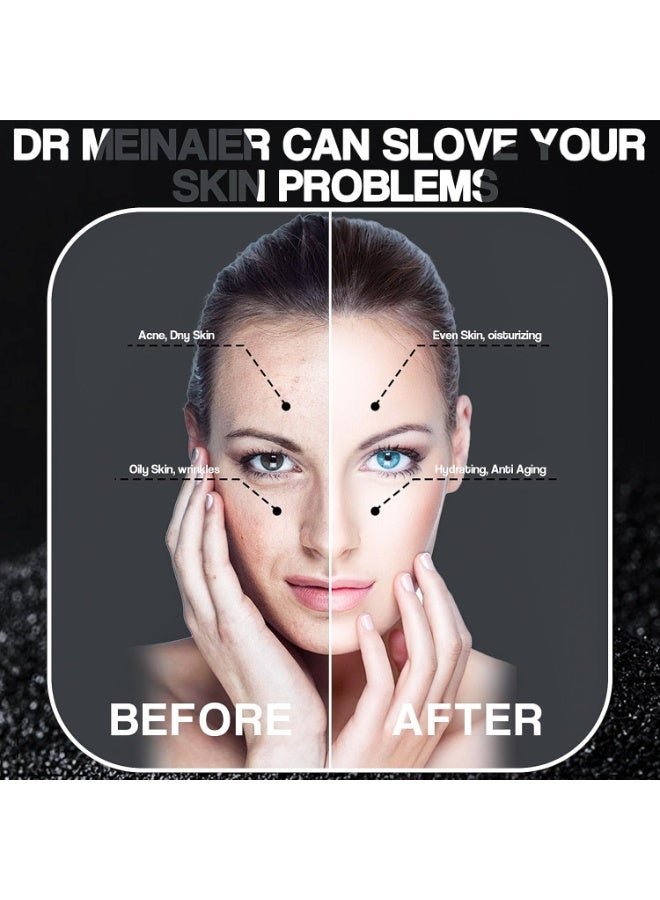 DR.MEINAIER 650 جرام قناع هلام الفحم البامبو لتنظيف عميق وتفتيح قناع هلامي مسحوق مزيل الرؤوس السوداء قناع الوجه قناع الكولاجين قناع هلامي للوجه قناع هيدرو للوجه مسحوق مرطب قناع هلامي - Image 3