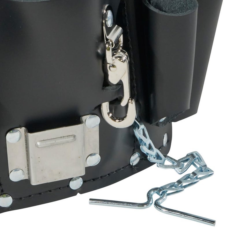 Klein Tools Klein Tools 5178 Pocket Tool Pouch, Leather, Tunnel Loop Belt Connection, Black  - Image 5