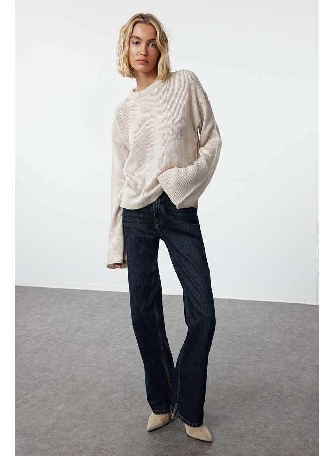 Wide Pattern Crew Neck Knitwear Sweater TWOAW25KZ00295